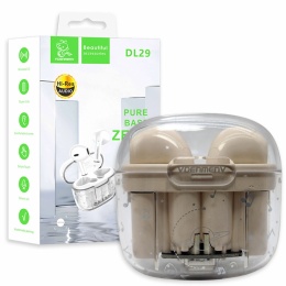 SŁUCHAWKI BLUETOOTH DENMEN EARBUDS KREMOWE DL29 TWS