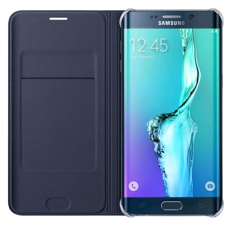 Samsung S6 edge plus Flip Wallet etui z klapką niebieski