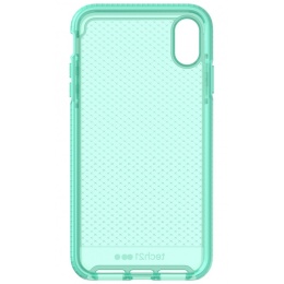 Silikonowe etui Tech21 Evo Check Aquamarine do Apple iPhone XS Max