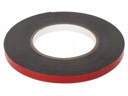 Taśma piankowa dwustronna REBEL 1 mm x 10 mm x 10 m czarna odporna na UV