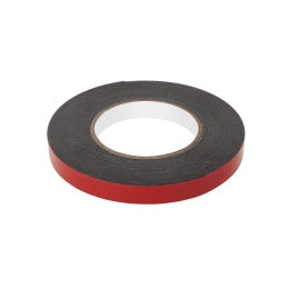 Taśma piankowa dwustronna REBEL (1 mm x 15 mm x 10 m) czarna NAR0424B
