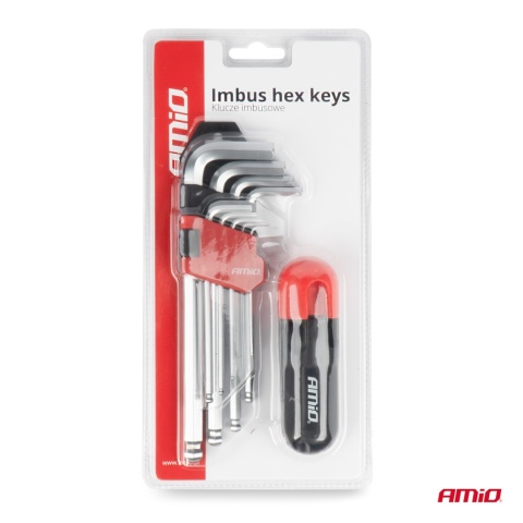 AMiO Klucze imbusowe z kulką set 9 , 0430
