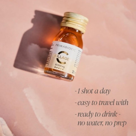 Collagen Liquid - Primabiotic Collagen 10000 mg | 30 Shots of 30 ml (900 ml) | Premium Drink Supplement for Beauty | 95% Absorpt
