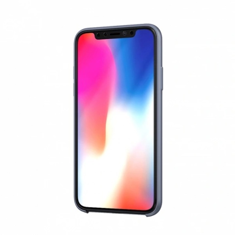 Etui BeHello Liquid Silicone Lavender Gray iPhone 11
