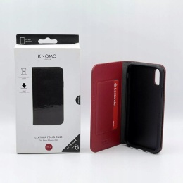 Etui Knomo Leather Folio Case iPhone X Chili