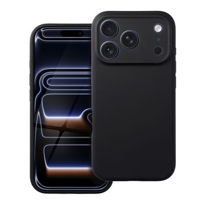 Etui iPhone 17 PRO Forcell Rubber Premium zgodny z MagSafe czarny