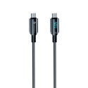 Kabel USB C do USB C Forcell F-Energy QC4.0 PD 3A 60W Digital 1,2 m C274 czarny