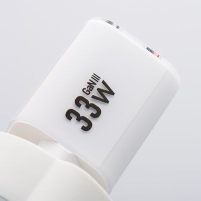 Ładowarka sieciowa Forcell USB C + USB A QC4.0 PD 33W + kabel USB C do USB C VT-41 biała 0INT