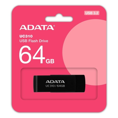 PAMIĘĆ FLASH USB3.2 64GB/CZARNY UC310-64G-RBK ADATA