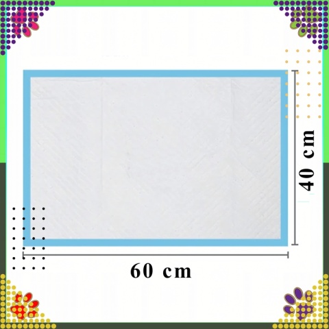 Podkłady Maty Higieniczne dla Psa do Nauki Sikania Xl 40x60cm Grube 20 szt NIEBIESKIE