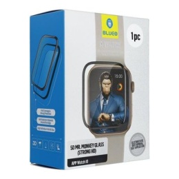 Szkło Hartowane 5D Mr. Monkey Glass - do Apple Watch 10/11 46MM czarny (Anti-Static Strong HD)
