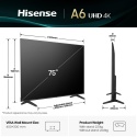 TV Set|HISENSE|75 "|4K Ultra HD|3840 x 2160 pixels|Flat|16:9|