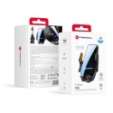 Uchwyt na telefon do samochodu indukcyjny Forcell F-Grip HS6 15W do szyby / kratki czarny